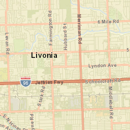 Livonia Street Map
