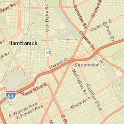 Hamtramck Street Map