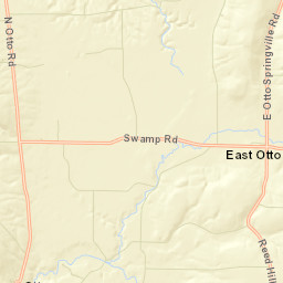 East Otto New York Street Map
