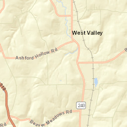 West Valley New York Street Map