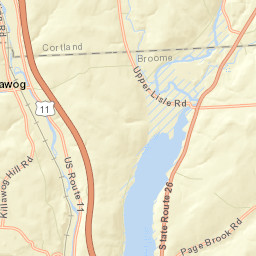 Upper Lisle New York Street Map