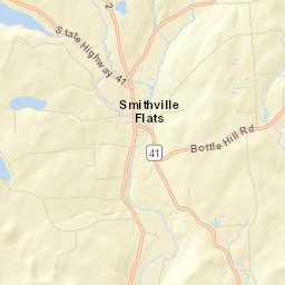 Smithville Flats New York Street Map