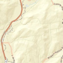 Rockdale New York Street Map