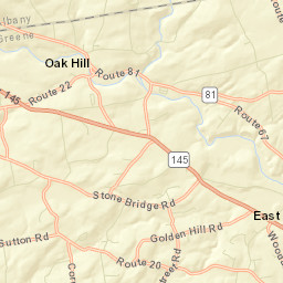 Oak Hill New York Street Map