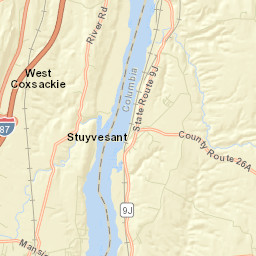 West Coxsackie New York Street Map