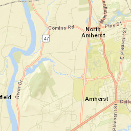 Amherst Center Street Map