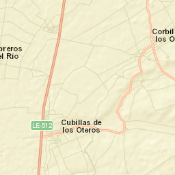 Cubillas de los Oteros Street Map