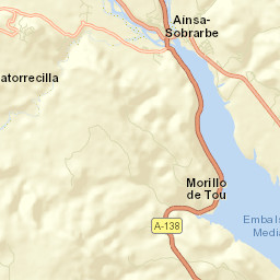Aínsa Street Map