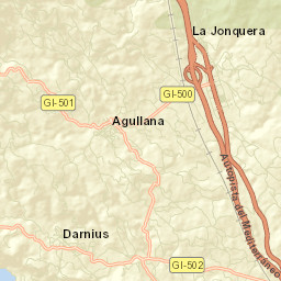 Agullana Street Map