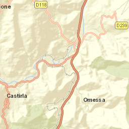 Département de la Haute-Corse Street Map