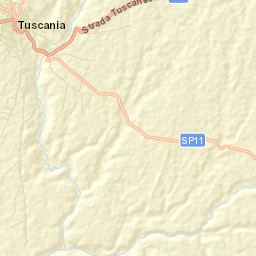 Tuscania Street Map