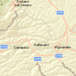 Vallerano Street Map