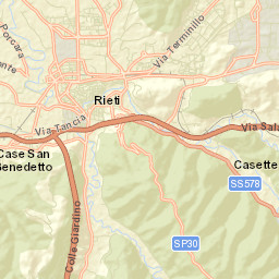 Rieti Street Map
