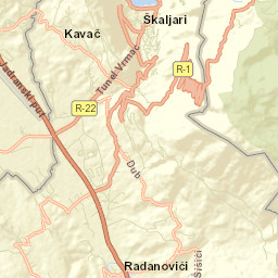 Kotor Street Map
