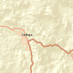 Cetinje Street Map