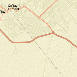 Khŭjayli Street Map