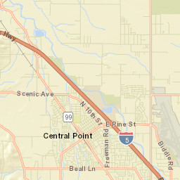 Central Point Street Map