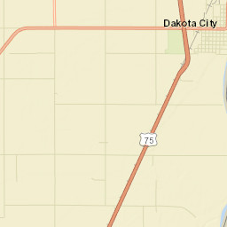 Dakota City Street Map