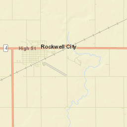 Rockwell City Street Map