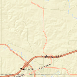 Cascade Street Map