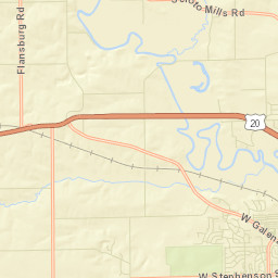 Stephenson County Street Map