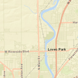 Machesney Park Street Map