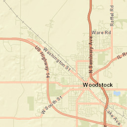 1220-1604 South Rose Farm Road, Woodstock, IL Street Map