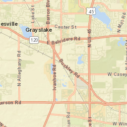 Gages Lake Street Map