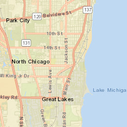 Lake County Street Map