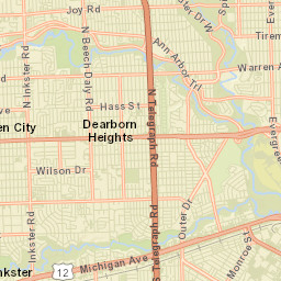 Dearborn Heights Street Map