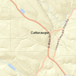 Cattaraugus New York Street Map