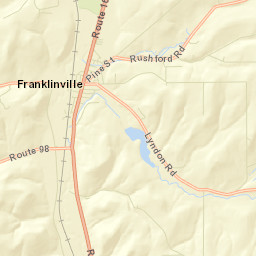 Franklinville New York Street Map