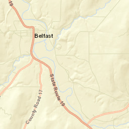 Belfast New York Street Map