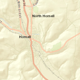 South Hornell New York Street Map