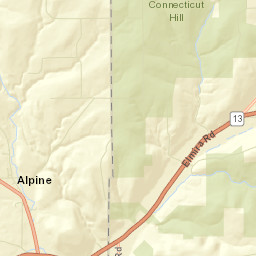 Alpine New York Street Map