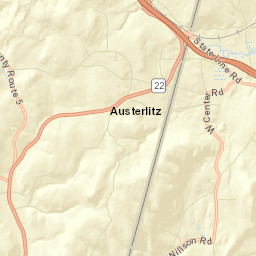 Austerlitz New York Street Map