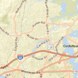Framingham Center Street Map