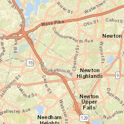 Newton Street Map
