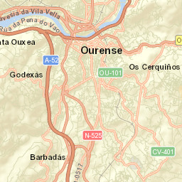 Ourense Street Map