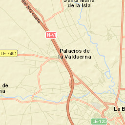 Palacios de la Valduerna Street Map