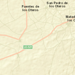 Matadeón de los Oteros Street Map