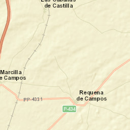 Requena de Campos Street Map
