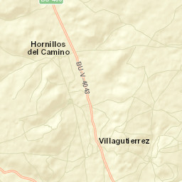 Hornillos del Camino Street Map