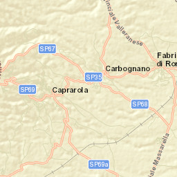 Caprarola Street Map