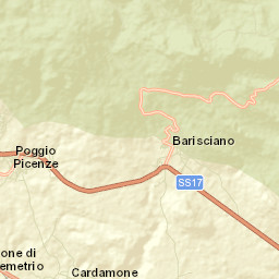 Barisciano Street Map