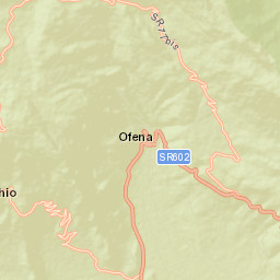 Ofena Street Map