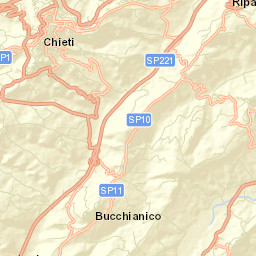 Bucchianico Street Map