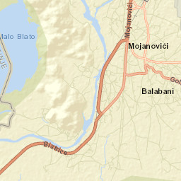 Mojanovići Street Map