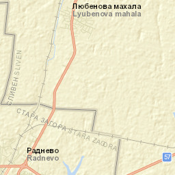 Radnevo Street Map