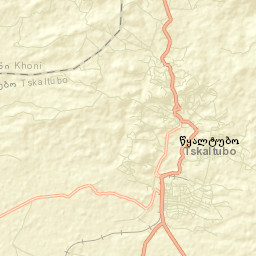 Tsqaltubo Street Map